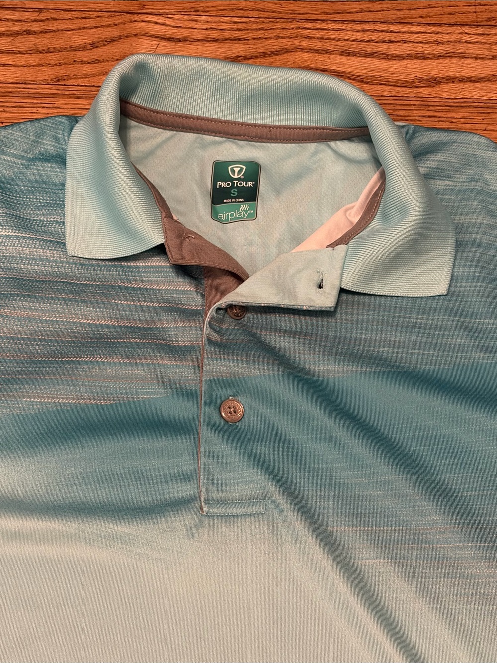 Men’s Aqua Gradient Performance Polo